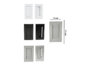 Maniglia Incasso Rettangolare Porta Scorrevole/Battente modello Duplex Mini Senza Foro Chiave Placchetta Copripresa varie finiture  Saletta